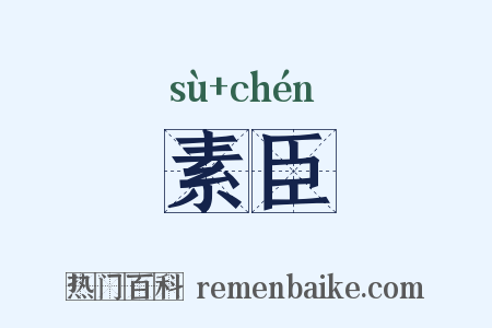 素臣是什么意思的图片